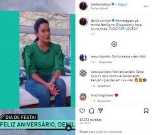 No Jogo Aberto, Luciele Di Camargo abre o jogo sobre história envolvendo Denílson - Foto Instagram