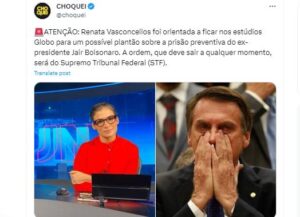 Notícia de possível plantão da Globo com Renata Vasconcellos é anunciada - Foto Twitter