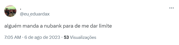 Nubank aumenta limite de crédito dos seus clientes e notícia ganha repercussão nas redes - Foto Twitter