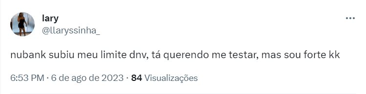 Nubank aumenta limite de crédito dos seus clientes e notícia ganha repercussão nas redes - Foto Twitter