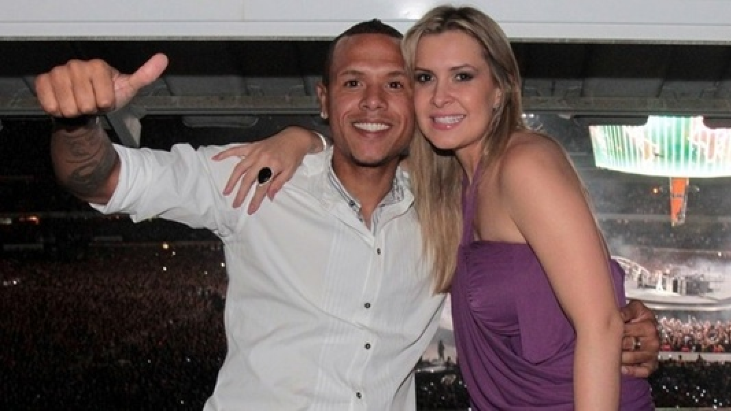 Luis Fabiano e ex-esposa (Foto Reprodução/ Internet)