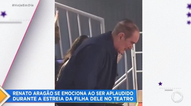 Renato Aragão emocionado - Foto Hoje em Dia