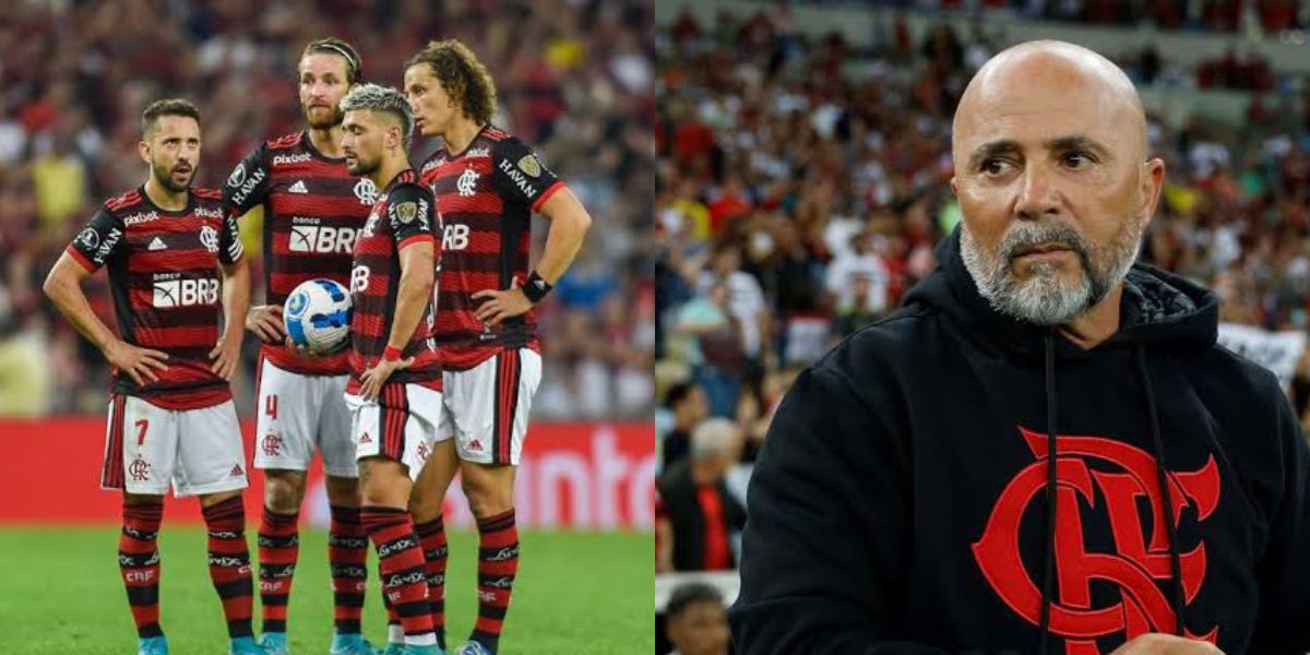 Sampaoli prepara Flamengo para próximo jogo (Foto - Montagem TV Foco).