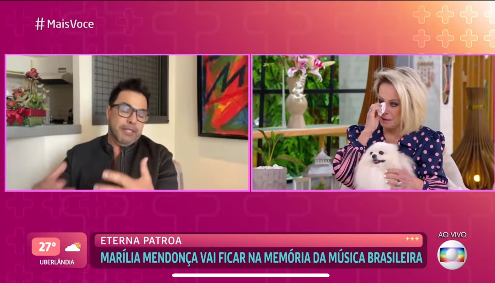 Tente não se emocionar ao saber o verdadeiro motivo do que levou Zezé Di Camargo e Ana Maria Braga aos prantos, na Globo