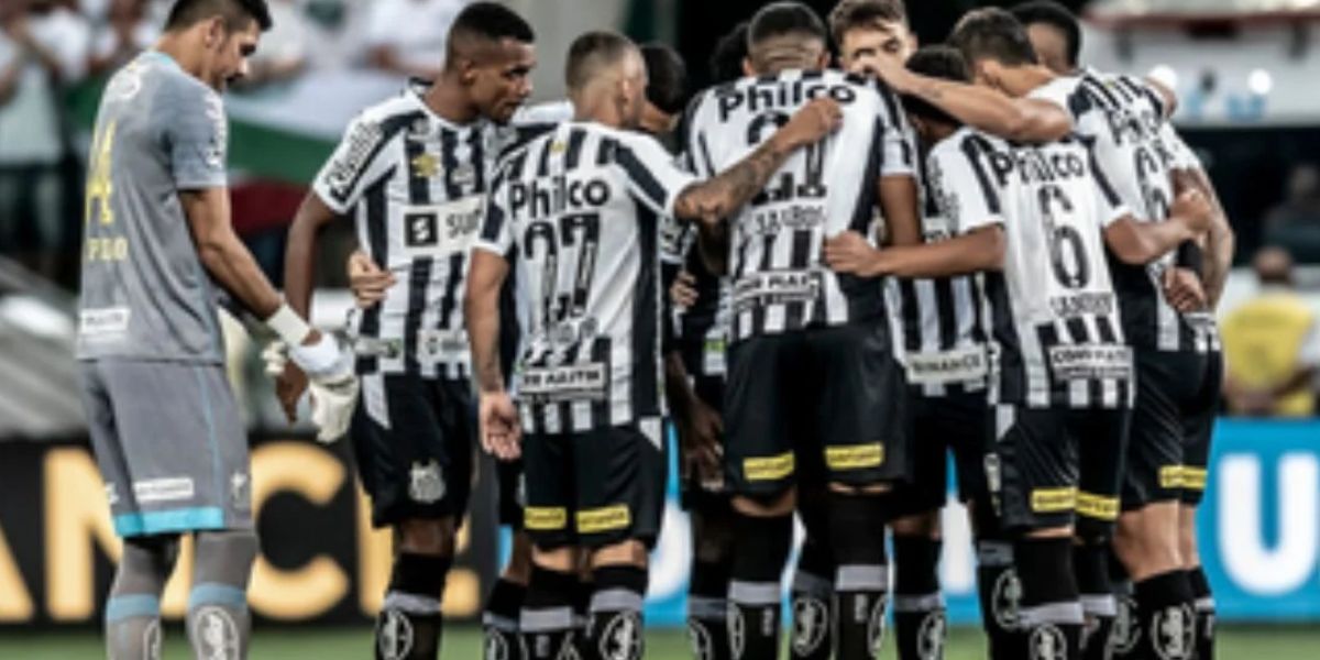 Time do Santos em campo - Foto Internet