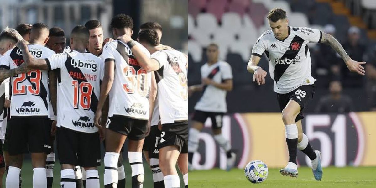 Vasco se prepara para enfrentar o Bragantino (Foto - Montagem TV Foco).