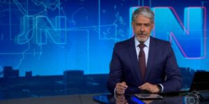 William Bonner, no Jornal Nacional - Foto: Globo