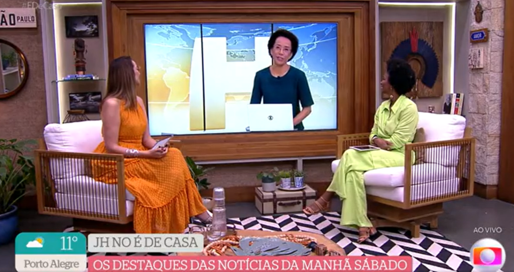 Zileide invade programa É de Casa (foto: Reprodução, Glboo)