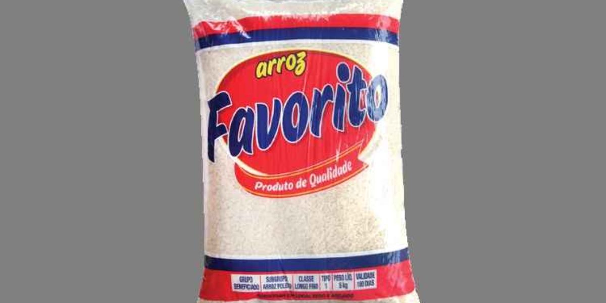 A marca Favorito é uma das principais vendedoras de arroz dos supermercados (Reprodução: Internet)