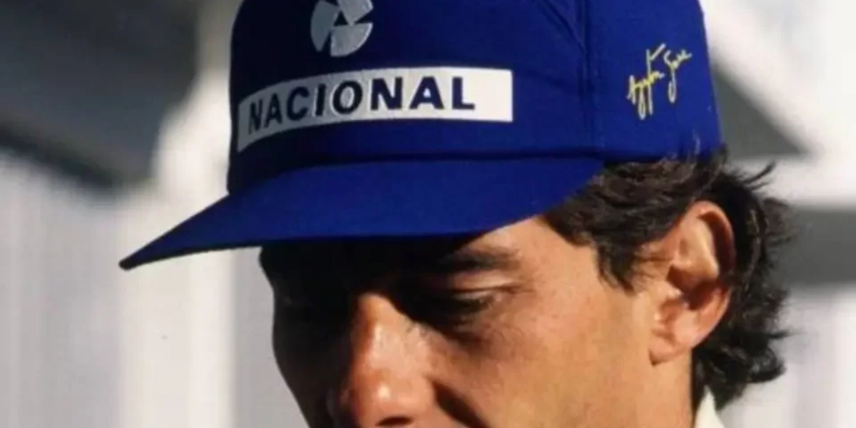 Ayrton Senna com patrocínio da marca (Foto: Reprodução/Nelson Coelho)