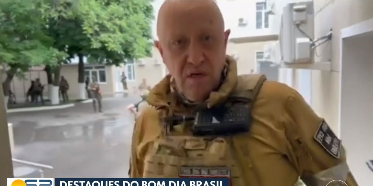 Yevgeny Prigozhin foi uma das vítimas da queda do jatinho (Reprodução: Globo)