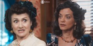 Cândida (Zezé Polessa) e Verônica (Ana Cecília Costa) em Amor Perfeito (Foto: Reprodução / Globo / Montagem TV Foco)