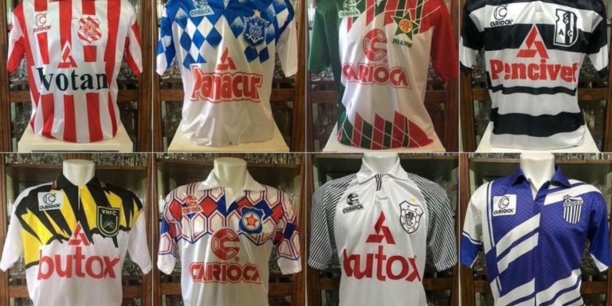 Camisas dos times cariocas produzidas pela Carioca (Reprodução: Internet)