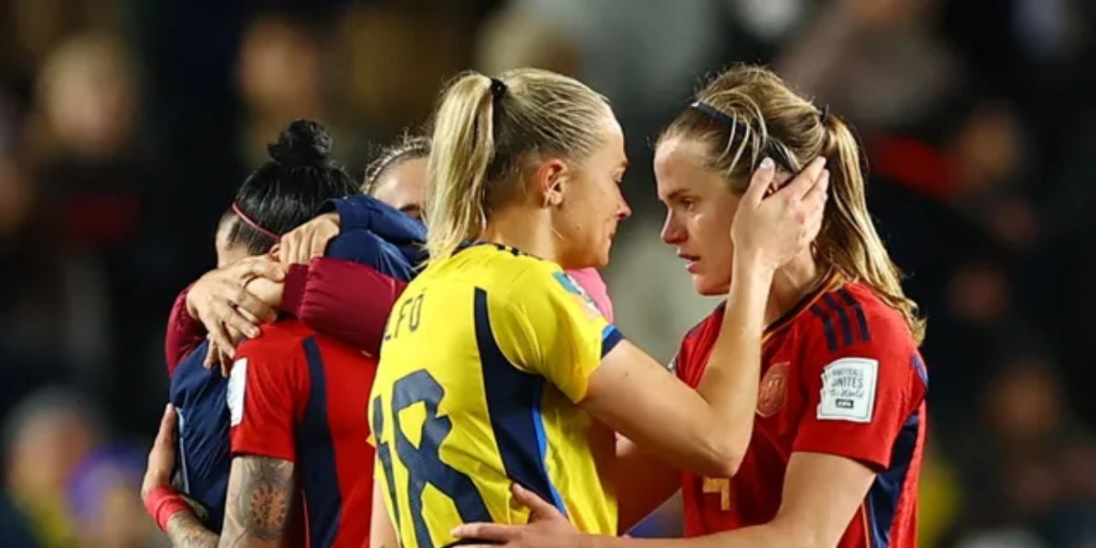 Espanha e Suécia disputaram a vaga para a final da Copa do Mundo Feminina (Reprodução: Internet)