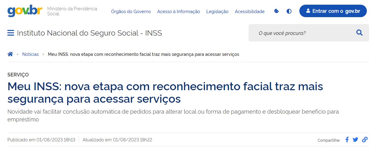 INSS libera nova medida para ajudar na segurança de beneficiários (Foto: Divulgação)