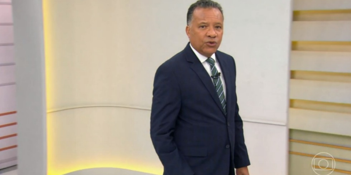 Heraldo Pereira durante o "Bom Dia Brasil" (Foto: Reprodução/TV Globo)