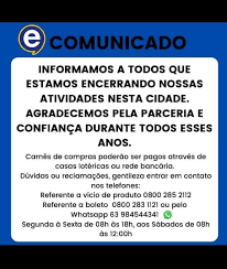 Comunicado que a Eletrosom emitiu a clientes e funcionários (Foto Reprodução/Facebook)