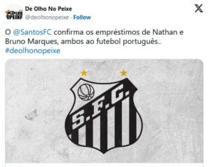 Santos confirma empréstimos (Foto: Reprodução / Twitter)
