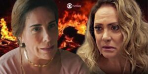 Irene e Agatha em Terra e Paixão (Foto: Reprodução / Globo / Montagem TV Foco)