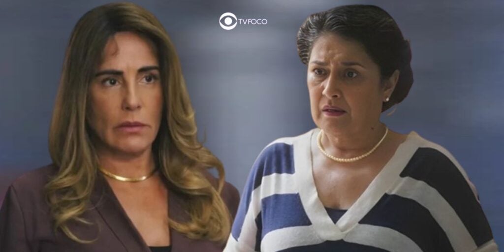 Irene e Angelina em Terra e Paixão (Foto: Reprodução / Globo / Montagem TV Foco)