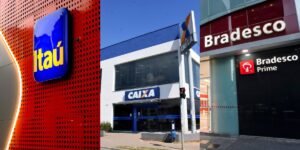 Itaú, Caixa e Bradesco vão fechar as portas na próxima quinta-feira (Reprodução: Montagem TV Foco)