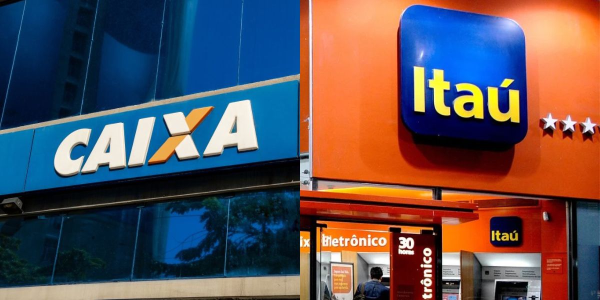 Itaú e Caixa são duas das principais instituições financeiras do país (Reprodução: Internet)