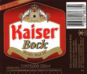 Kaiser Bock, lançada em 1993 também saiu das prateleiras (Foto: Reprodução / Internet)