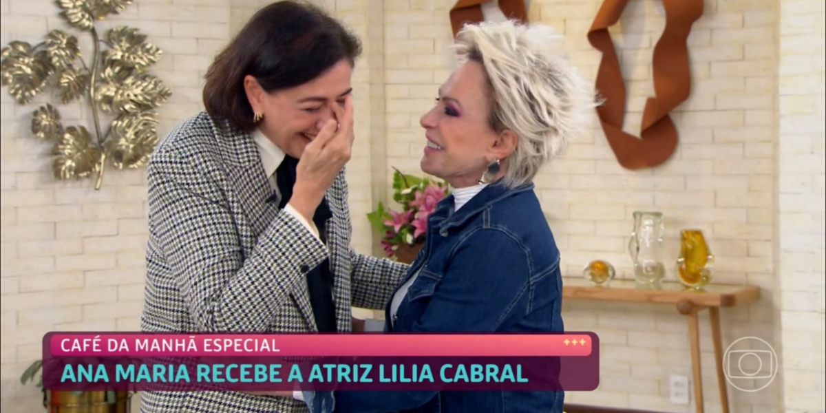 Lilia Cabral chorou ao lado de Ana Maria Braga (Foto: Reprodução/TV Globo)