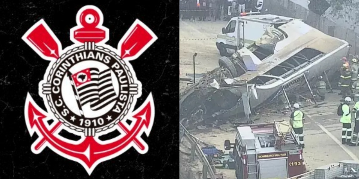 Ônibus com torcedores do Corinthians se envolve em acidente