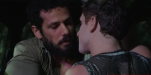 Ramiro (Amaury Lorenzo) e Kelvin (Diego Martins) em cenas de Terra e Paixão (Foto: Reprodução / Globo)