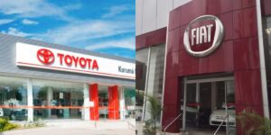 Toyota quebra cofres para desbancar Fiat (Reprodução: Montagem TV Foco)