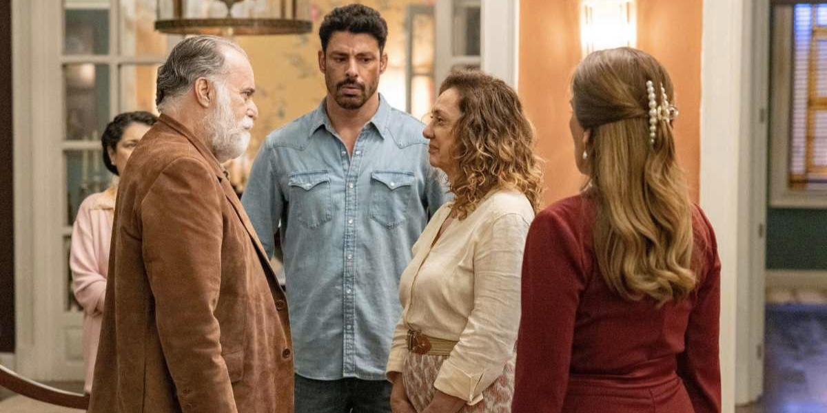 Antônio, Agatha, Caio e Irene (Reprodução/Globo)