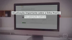 Aviso no site da 123 Milhas - Foto Jornal Nacional