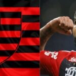 Bandeira do Flamengo e Gabigol - Foto Reprodução Internet