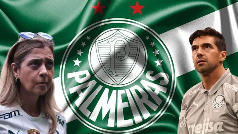 Bandeira do Palmeiras, Leila e Abel - Foto Reprodução Internet