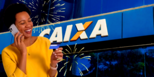 Clientes da Caixa comemoram vantagens exclusivas dos cartões de crédito (Foto Reprodução/Montagem/Tv Foco)