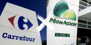 Carrefour faz aquisição de rival e Pão de Acuçar tem motivos para chorar - Montagem: TVFOCO