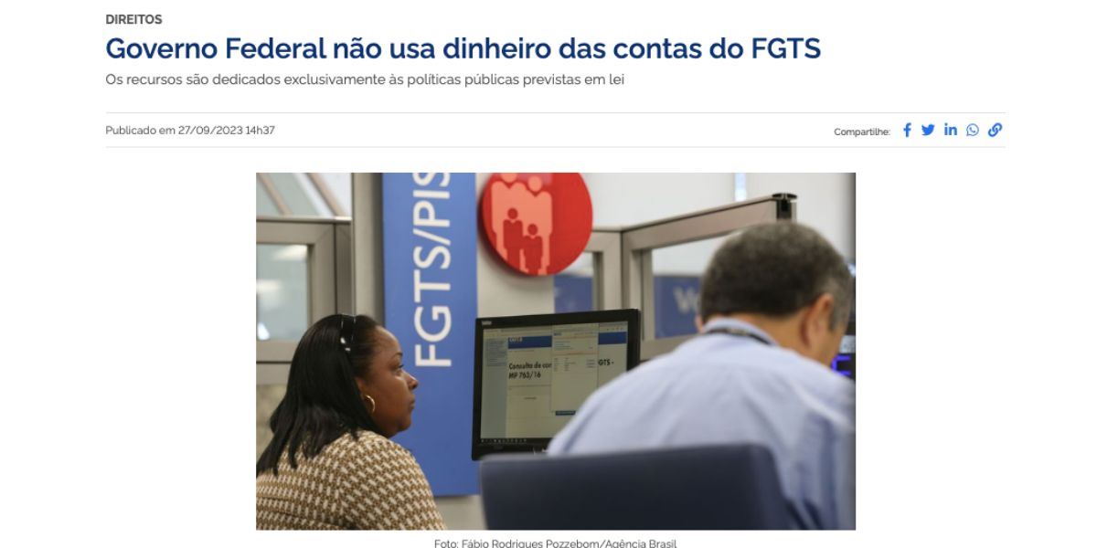 Comunicado Governo Federal (Foto: Reprodução / Site oficial) 