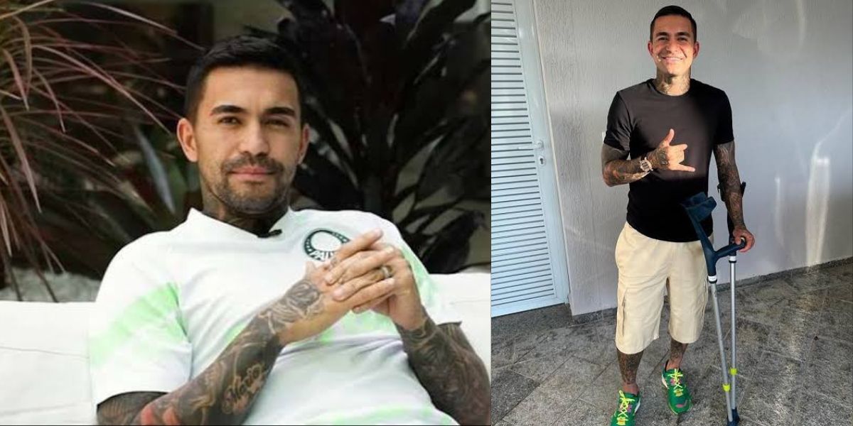 Dudu, jogador do Palmeiras (Foto - Montagem TV Foco).