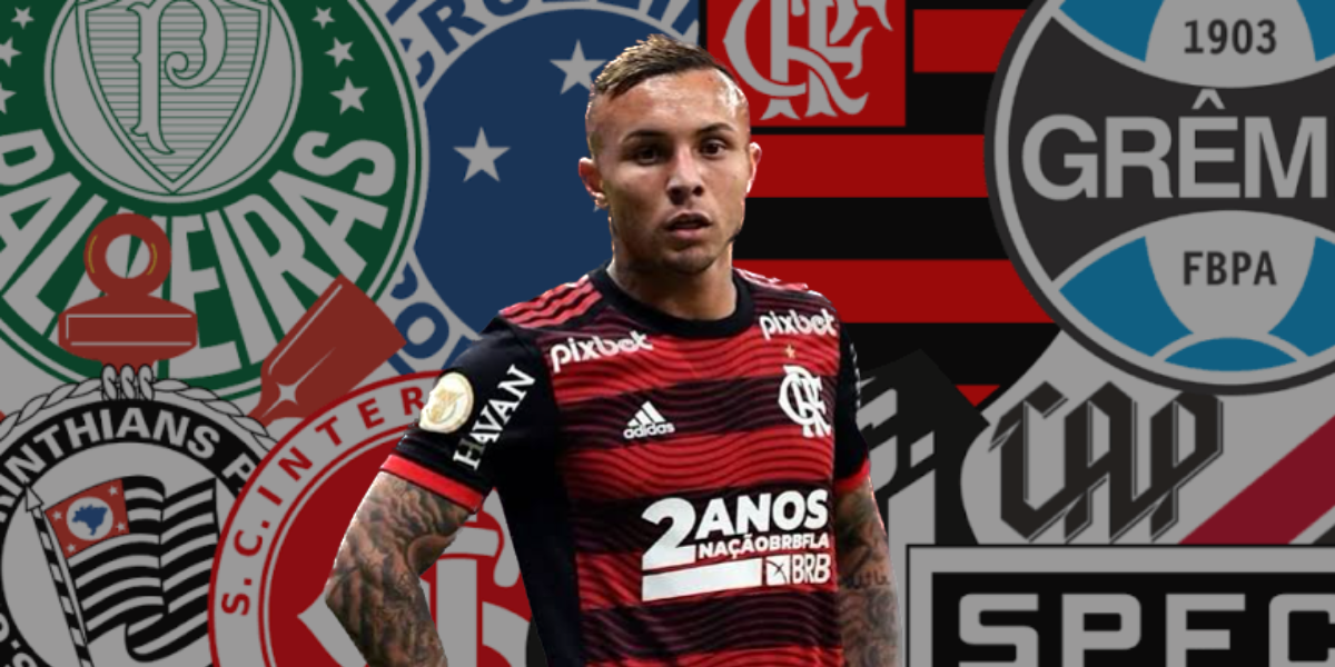 Flamengo anuncia saída de Isla e chegada de Everton Cebolinha