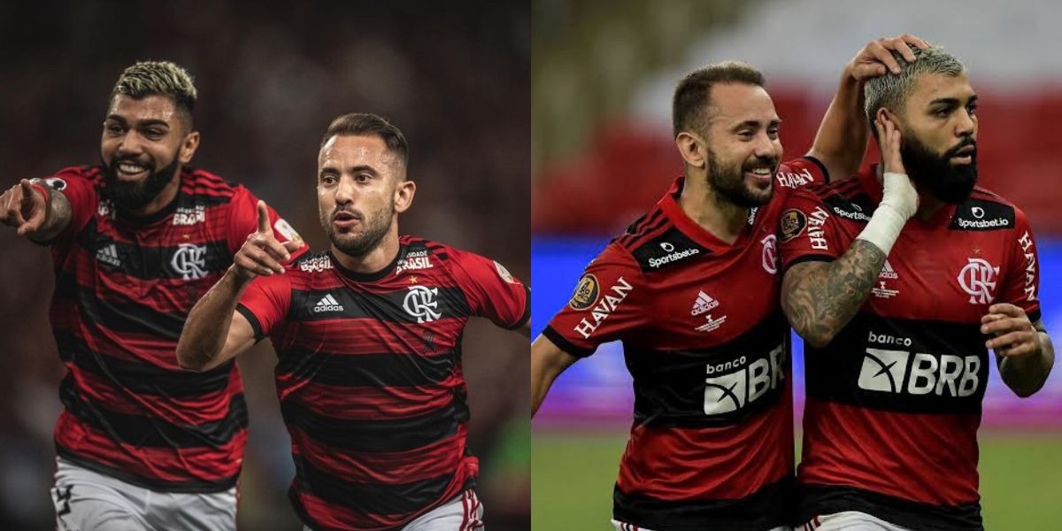 Everton Ribeiro e Gabigol, craques do Flamengo (Foto - Montagem TV Foco).