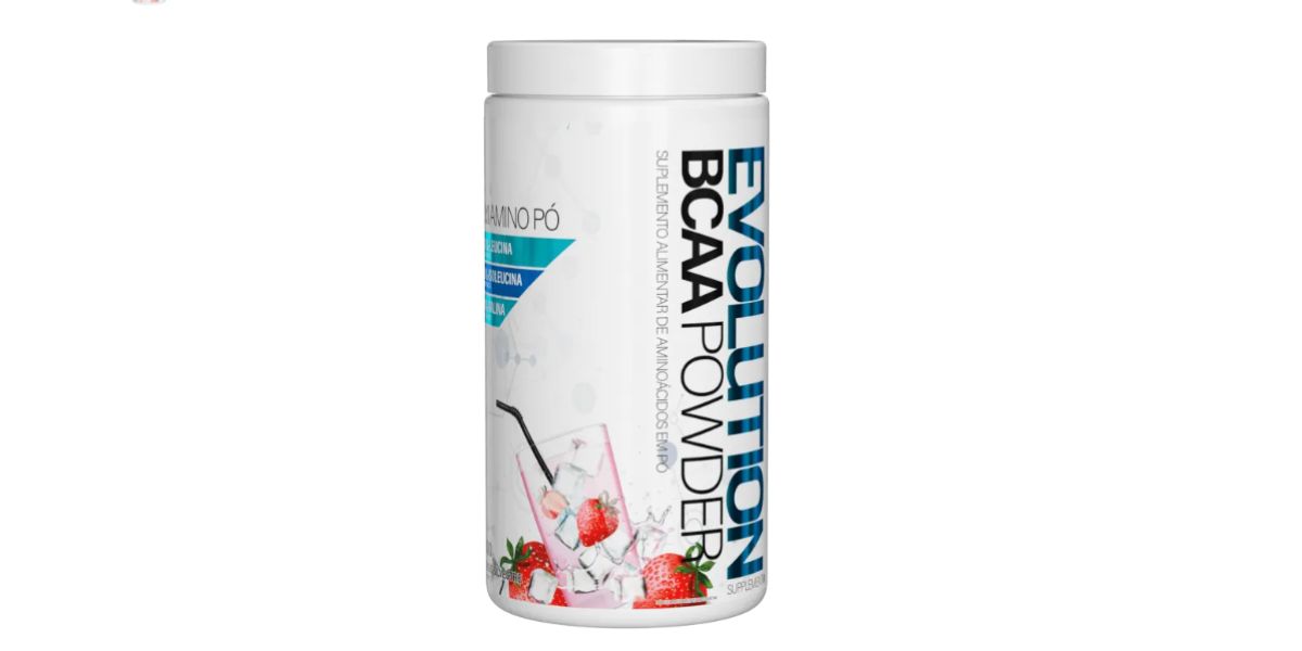 Evolution BCAA Powder sabor morango (Foto: Reprodução / Internet) 