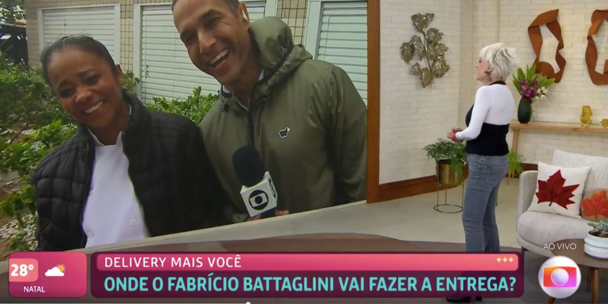 Entrevista, Fabrício Battaglini e Ana Maria no Mais Você (Foto: Reprodução / Globo)