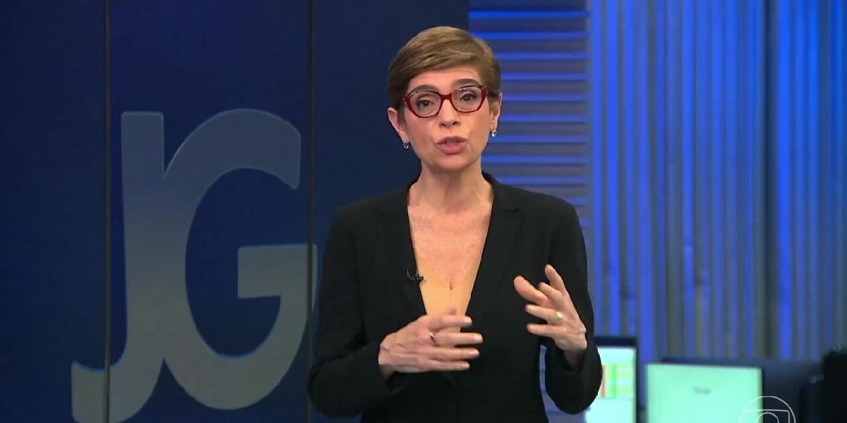Renata Lo Prete sob comando do Jornal da Globo (Foto: Reprodução/ Internet)