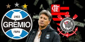 Renato Gaúcho, do Grêmio, quer arrancar craques do Corinthians e do Flamengo (Foto - Montagem TV Foco).