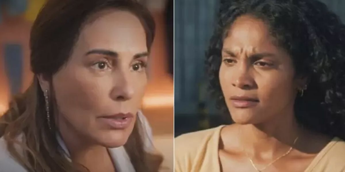 Irene e Aline em Terra e Paixão (Foto: Reprodução / Globo)