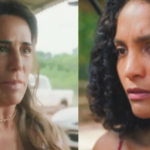 Irene e Aline em Terra e Paixão (Foto: Reprodução, Globo)