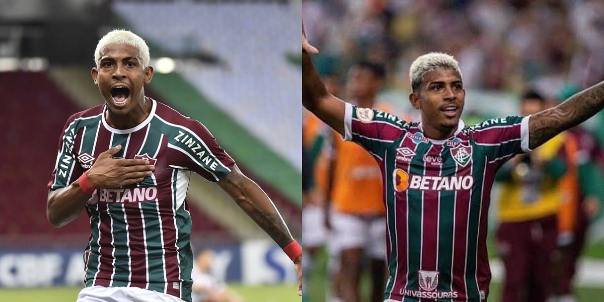 John Kennedy, atacante do Fluminense (Foto - Montagem TV Foco).