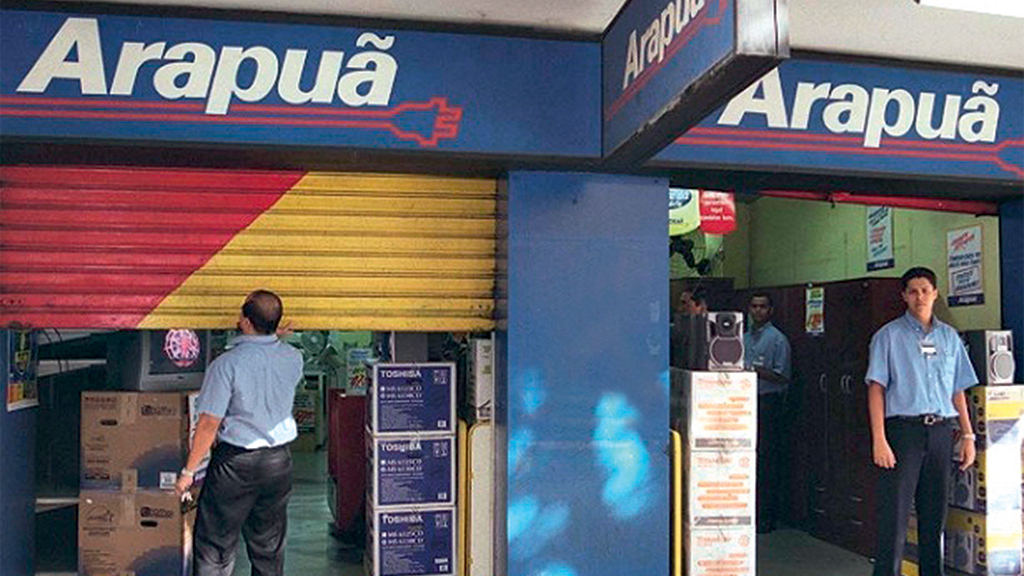 Rede de Lojas Arapuã tem falência declarada pela segunda vez (Foto: Reprodução, Jornal Globo)