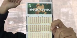 Pessoa segurando jogo da Mega Sena (Foto: Reprodução / Internet)